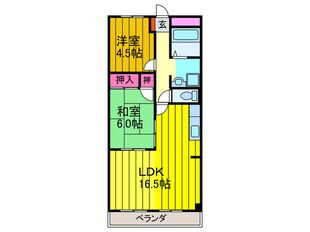 コーポ牧野の物件間取画像